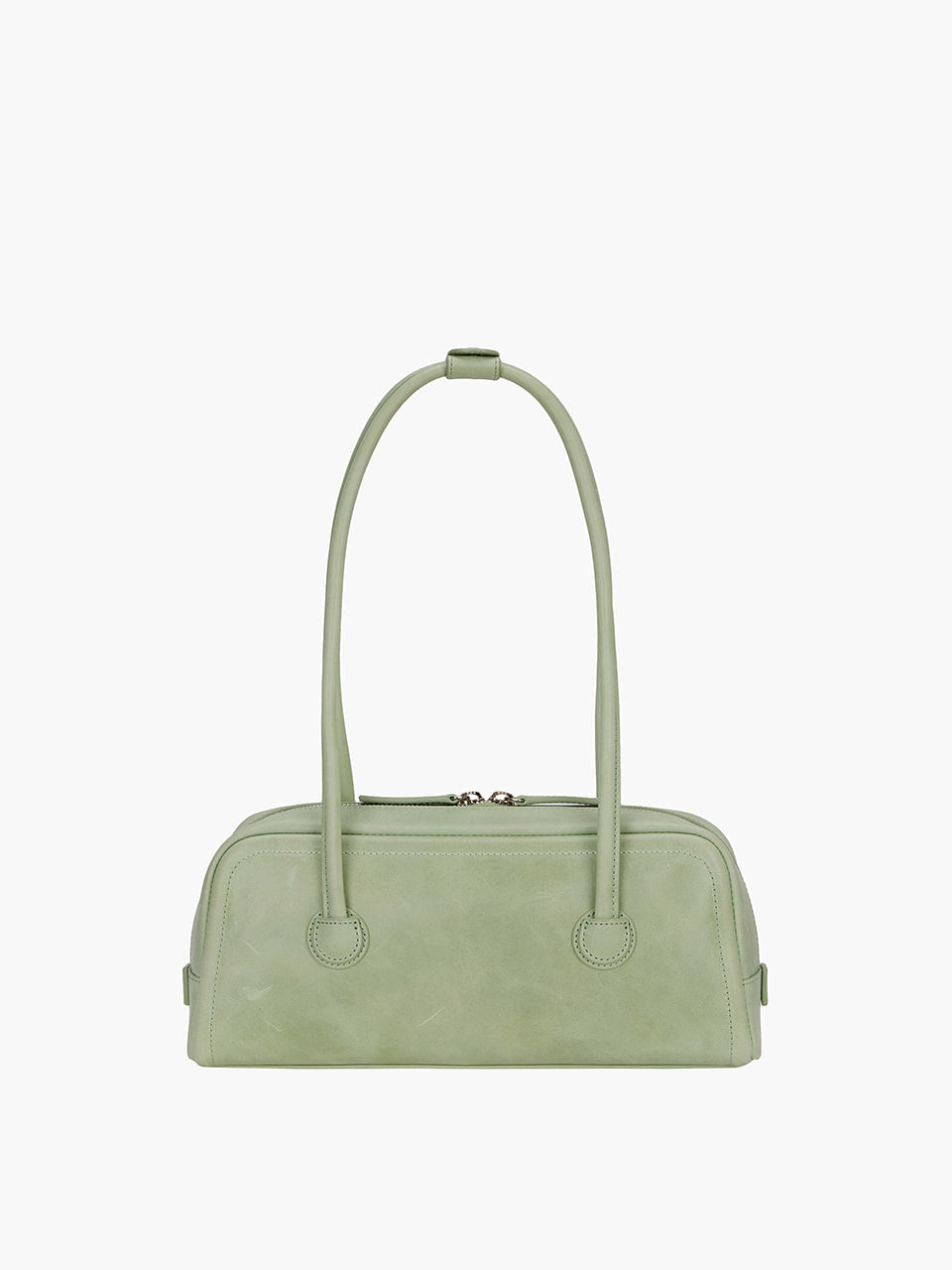 MARGESHERWOOD Soft Boston Ew Baguette Bag - Melon Leather