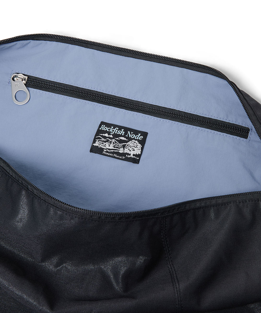 Rockfish Weatherwear Buckle Hobo Bag Black contrast lining detail