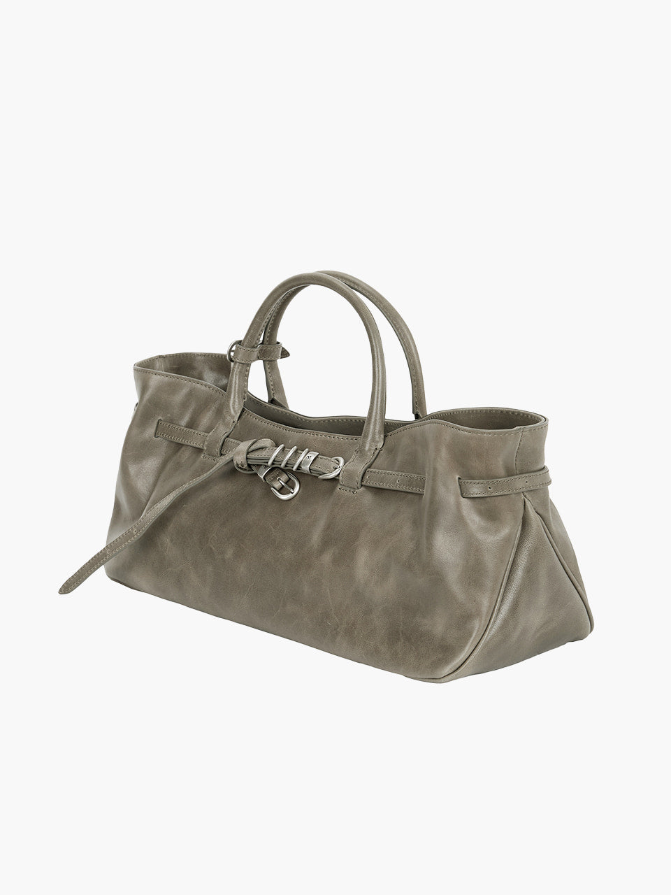 MARGESHERWOOD Grandma Used Bag - Etoffe Pull-up Leather