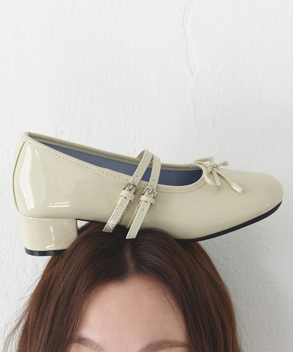 Rockfish Weatherwear Square Toe Two Strap Maryjanes 4cm Butter view 8