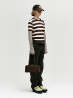 MARGESHERWOOD Soft Boston Ew Baguette Bag - Hush Nubuck