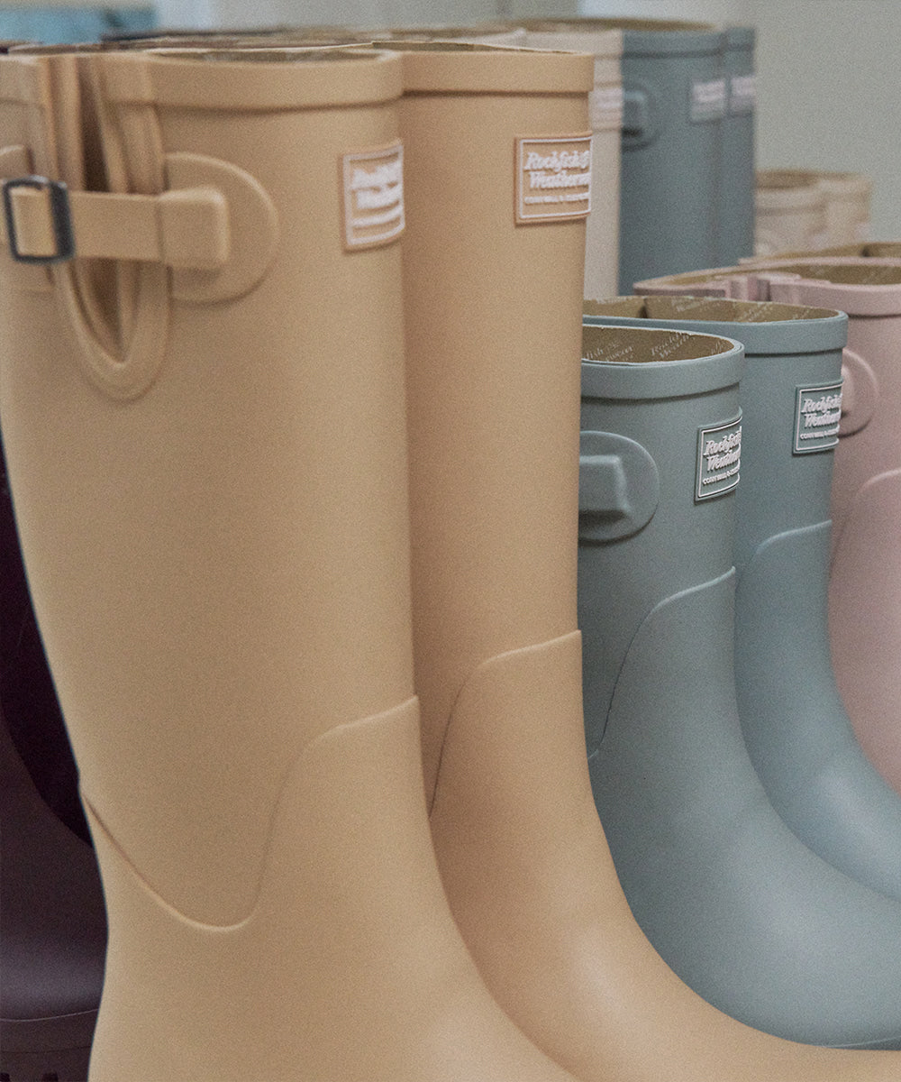 Rockfish Weatherwear ORIGINAL RAIN BOOTS LONG Beige close-up