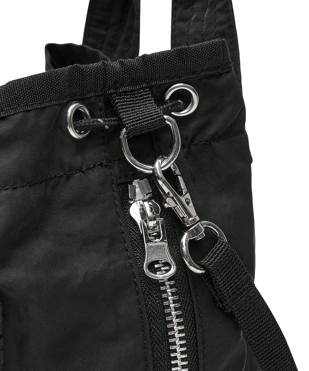 Rockfish Weatherwear Nylon Drawstring Mini Bag Black view 8
