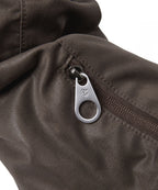 Rockfish Weatherwear Buckle Hobo Bag Brown zip slider detail
