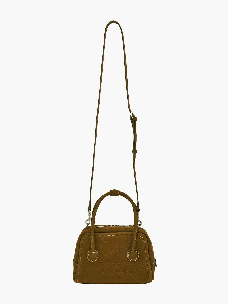 MARGESHERWOOD Soft Tote Mini Bag in Chestnut Nubuck leather