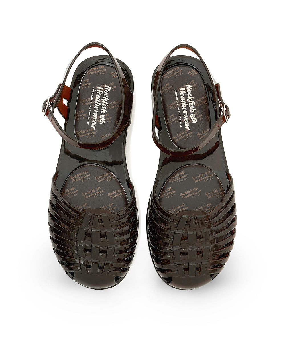 Rockfish Weatherwear GLAIR Strappy Sandals (Clear) Clear Brown view 5