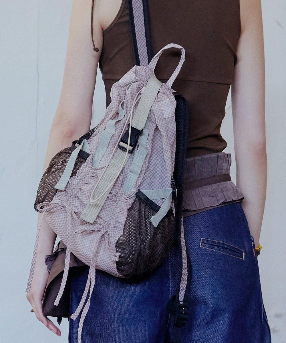 Rockfish Weatherwear Light Weight Backpack Pink Check view 5