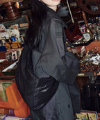 Rockfish Weatherwear Buckle Hobo Bag Black worn across the body, front