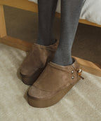 Rockfish Weatherwear Stud Maxi Folded Mules Cocoa view 6
