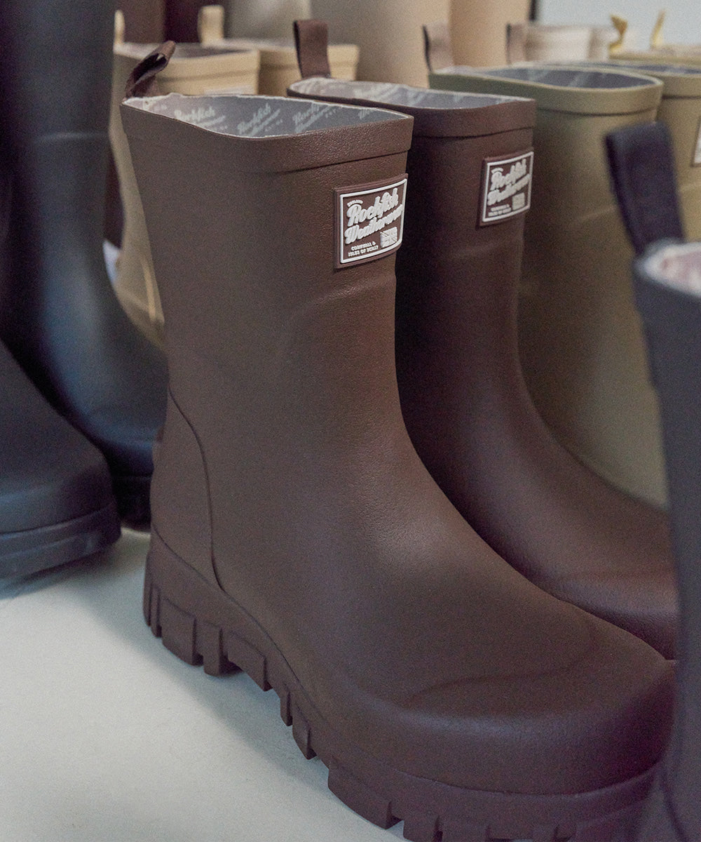 Rockfish Weatherwear PLATFORM RAIN BOOTS MIDDLE Brown view 2