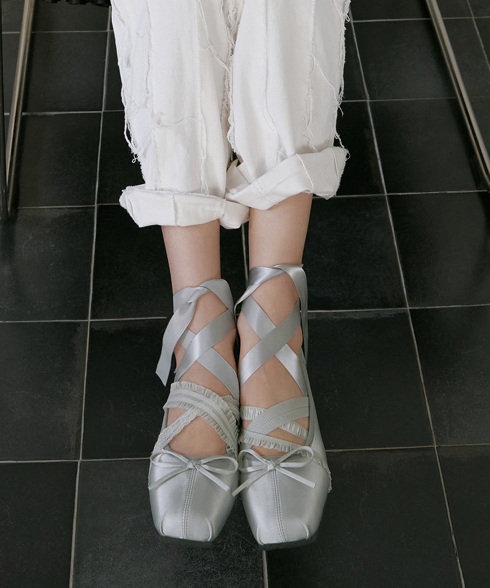 Rockfish Weatherwear Banding Ballet Flats - Grey view 7