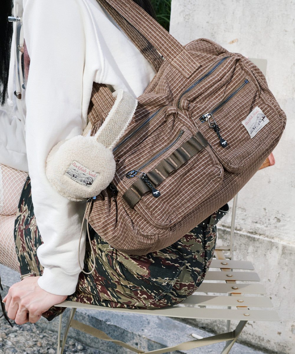 Rockfish Weatherwear Check Bowling Bag Brown photo 2