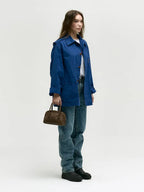 MARGESHERWOOD Soft Tote Mini Bag in Washed Brown Pull-up leather