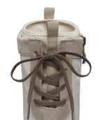 Rockfish Weatherwear NICOLE MIDDLE BOOTS Taupe lacing detail
