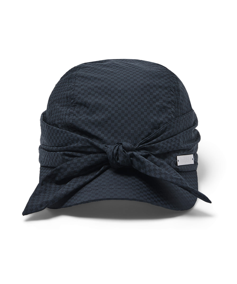 Rockfish Weatherwear KNOT CAP Black Check ribbon