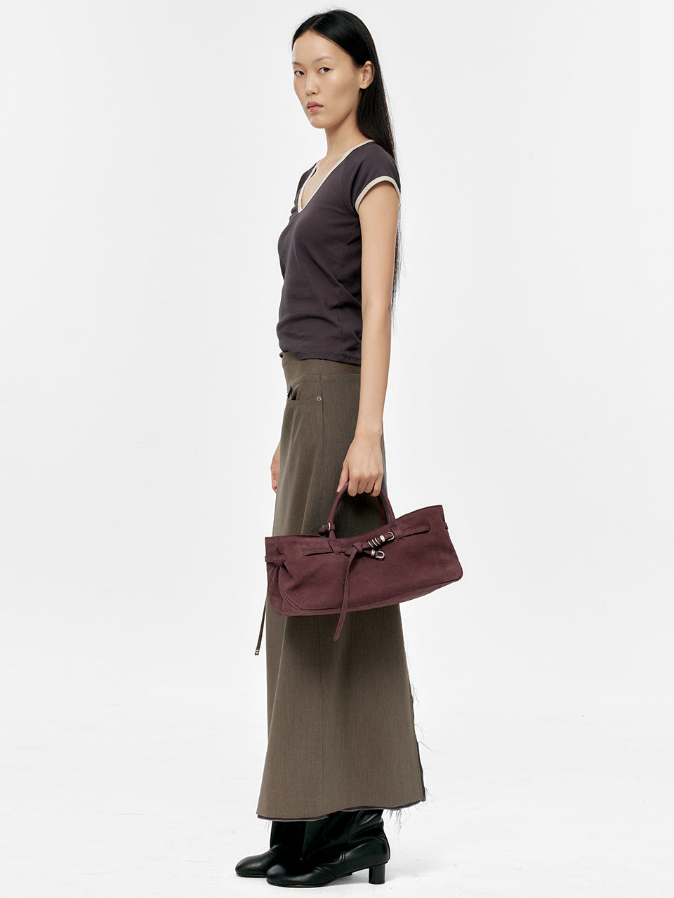 MARGESHERWOOD Grandma Used Bag - Wine Nubuck