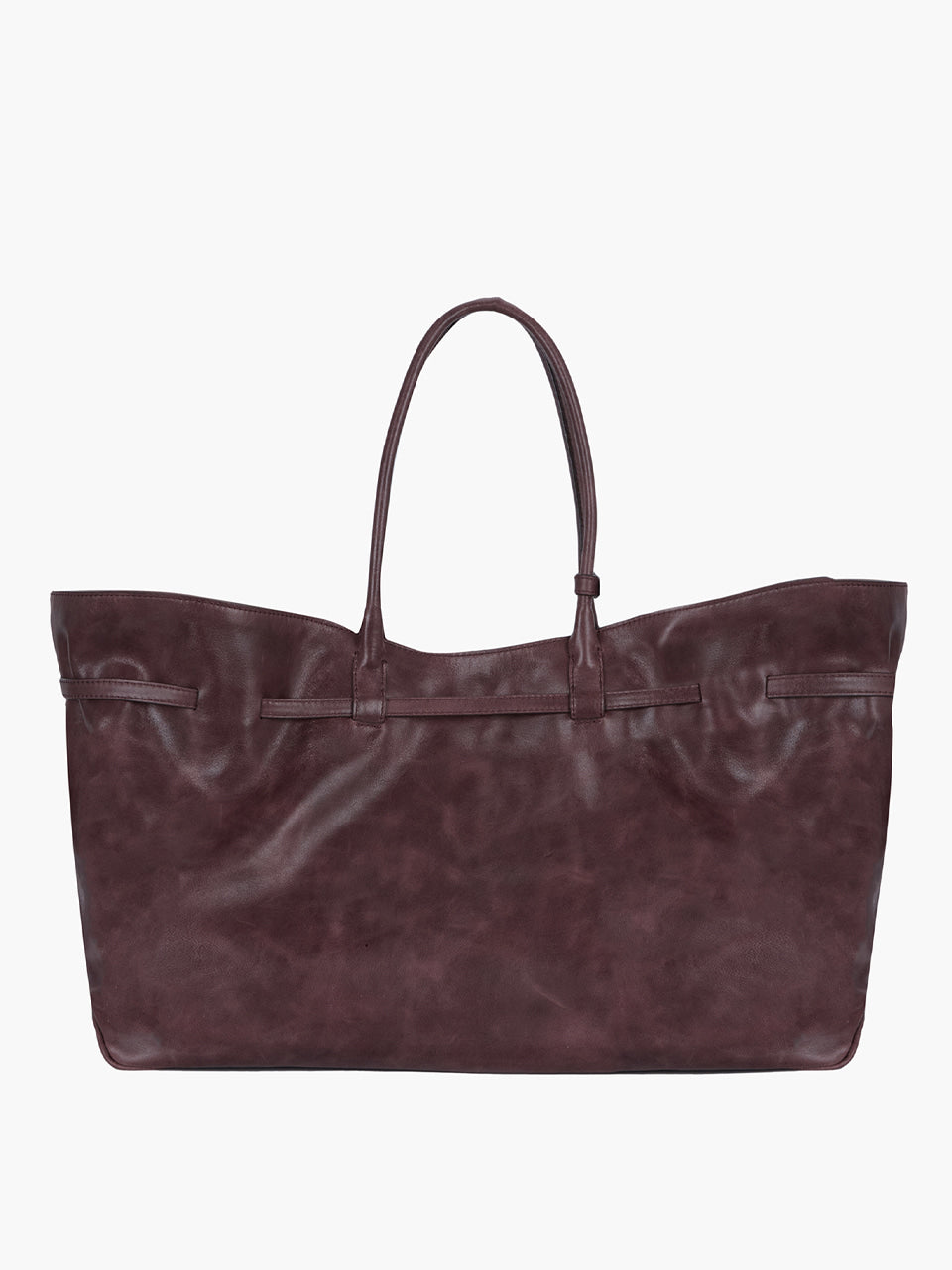 MARGESHERWOOD Grandma Used Bag XL - Wine Pull-up Leather