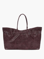 MARGESHERWOOD Grandma Used Bag XL - Wine Pull-up Leather