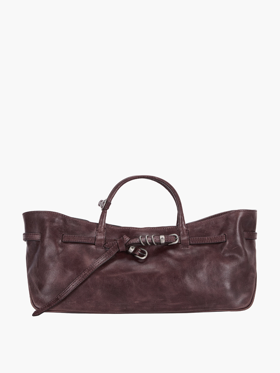 MARGESHERWOOD Grandma Used Bag - Wine Pull-up Leather