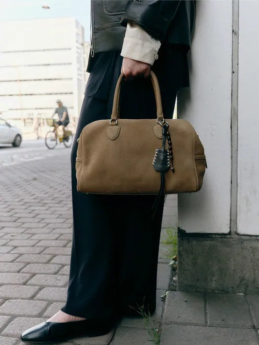 JOY GRYSON Maja Tote Bag Large Nubuck - Ochre
