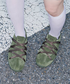 Rockfish Weatherwear ZANE X-STRAP SNEAKERS(SUEDE) Olive Green view 5