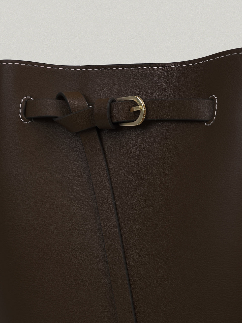 FOLNUA Mini Anthos Bag Cocoa - Stitch - flat lay