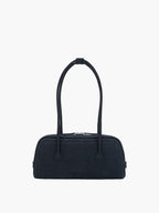 MARGESHERWOOD Soft Boston Ew Baguette Bag - Indigo Nubuck