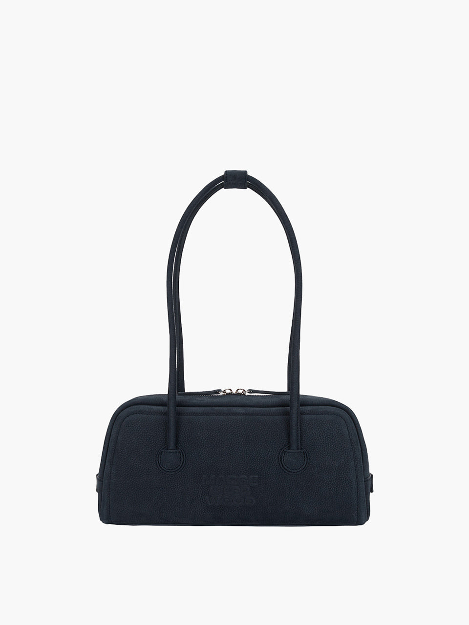 MARGESHERWOOD Soft Boston Ew Baguette Bag - Indigo Nubuck