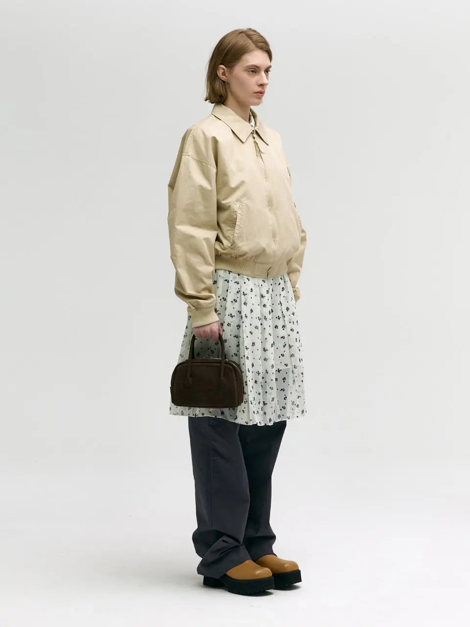 MARGESHERWOOD Soft Tote Mini Bag in Hush Nubuck leather