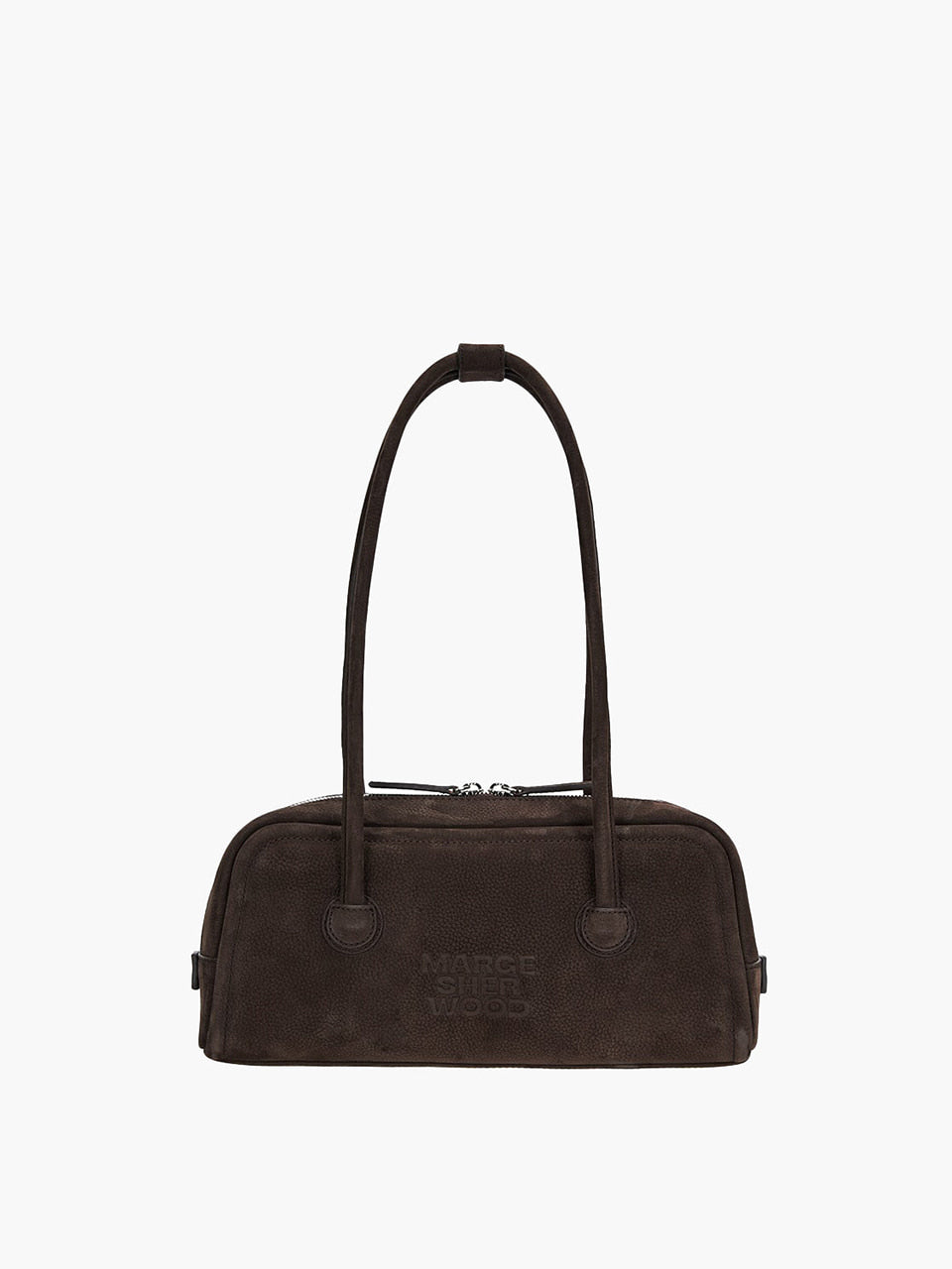 MARGESHERWOOD Soft Boston Ew Baguette Bag - Hush Nubuck