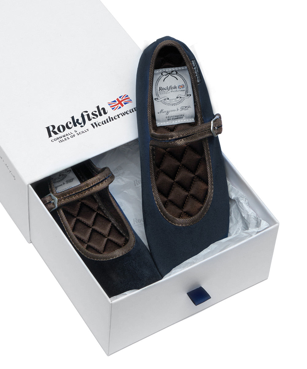 Rockfish Weatherwear Bella Quilted Maryjanes Navy view 11