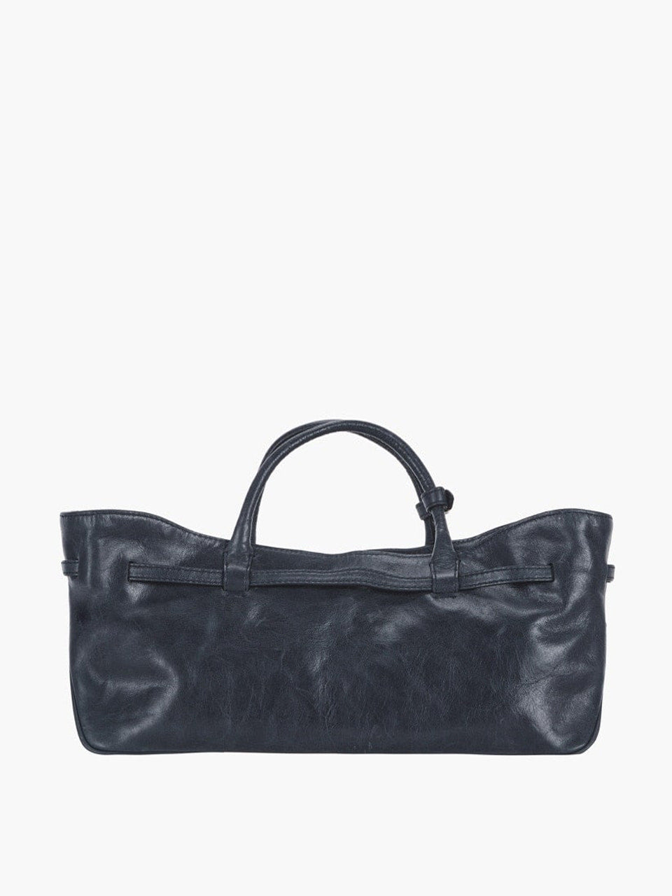 MARGESHERWOOD Grandma Used Bag - Navy Pull-up Leather