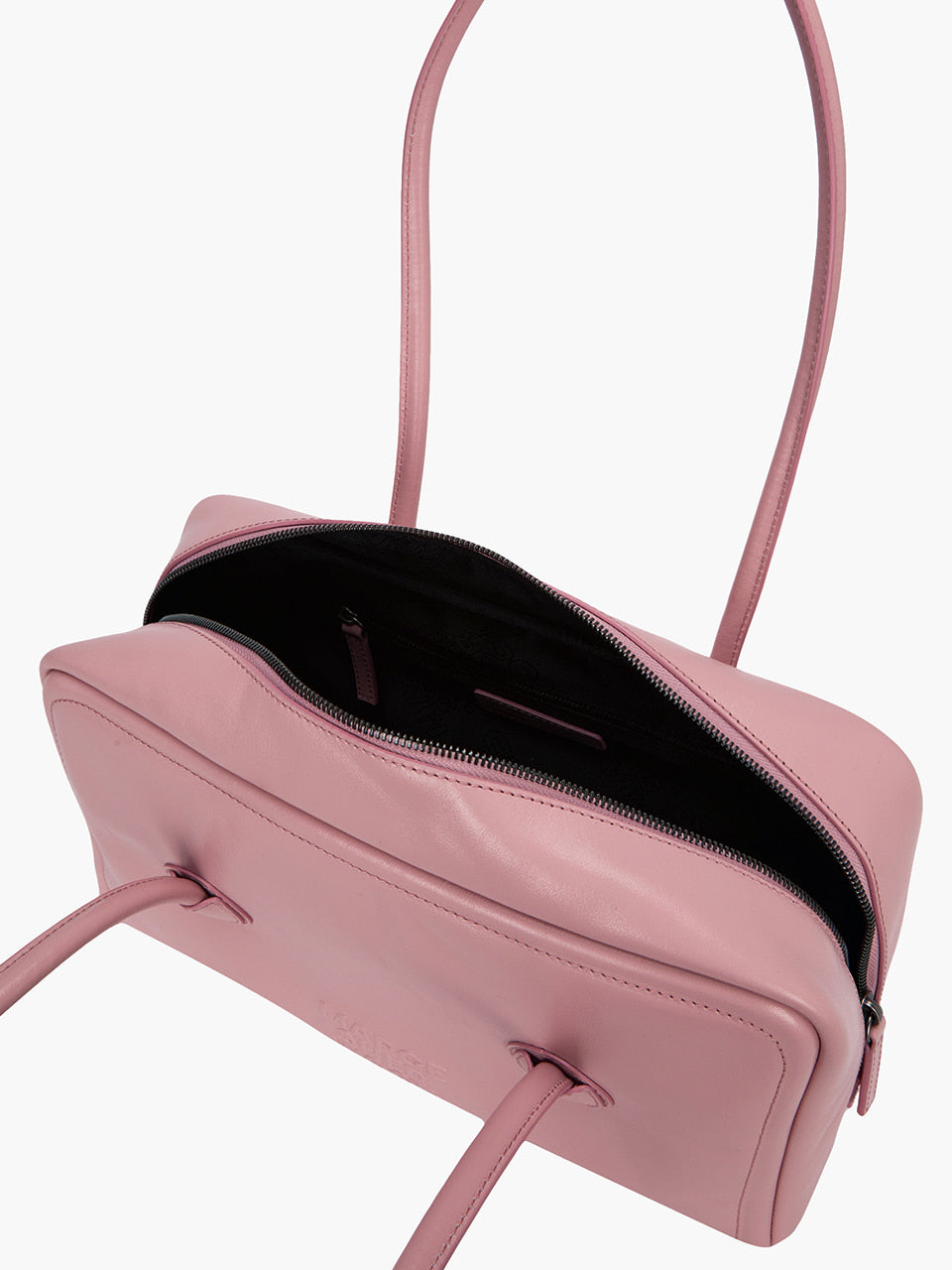 MARGESHERWOOD Soft Boston Bag - Baby Pink Crinkle