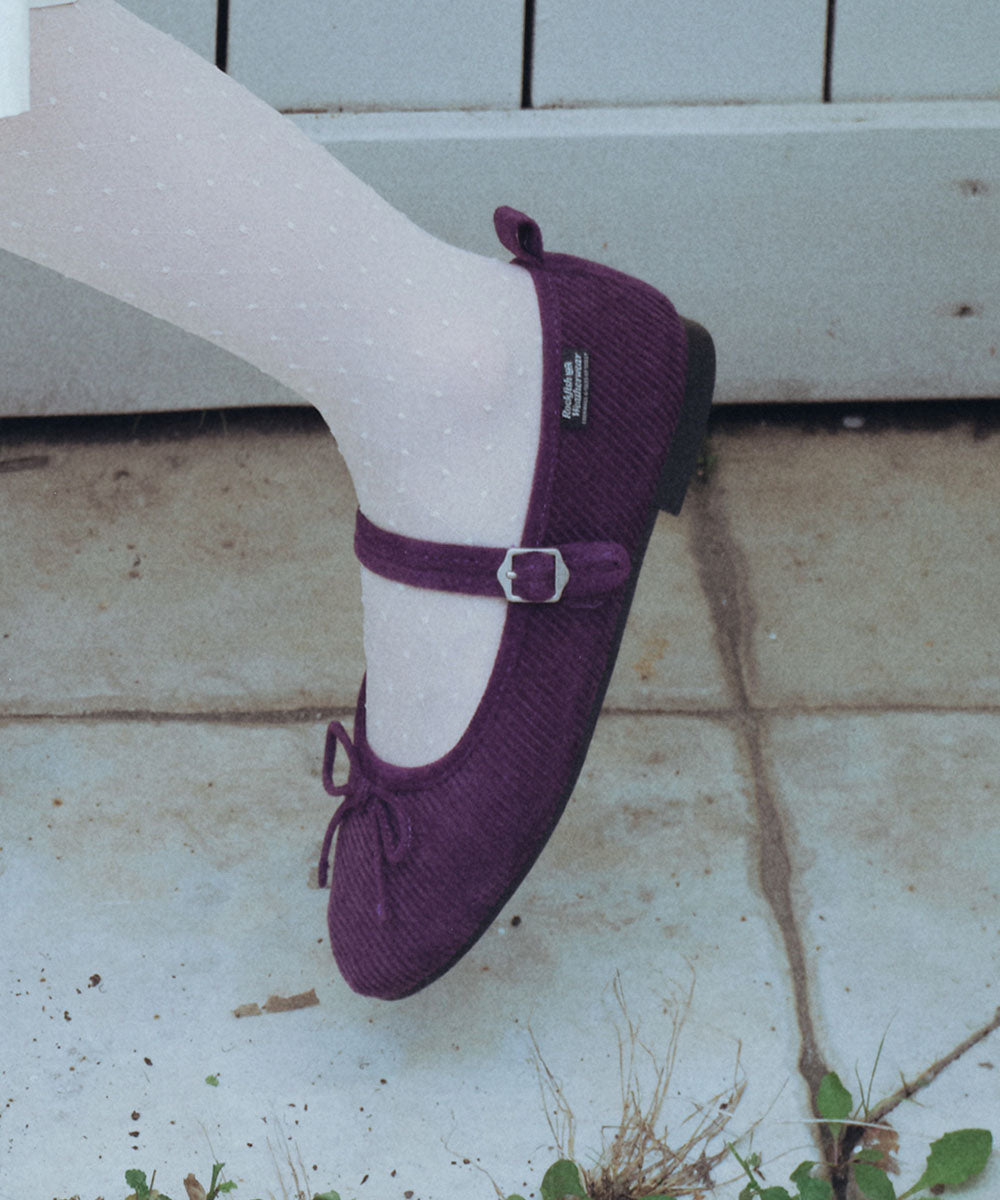 Rockfish Weatherwear Bella Maryjanes Corduroy Purple view 3