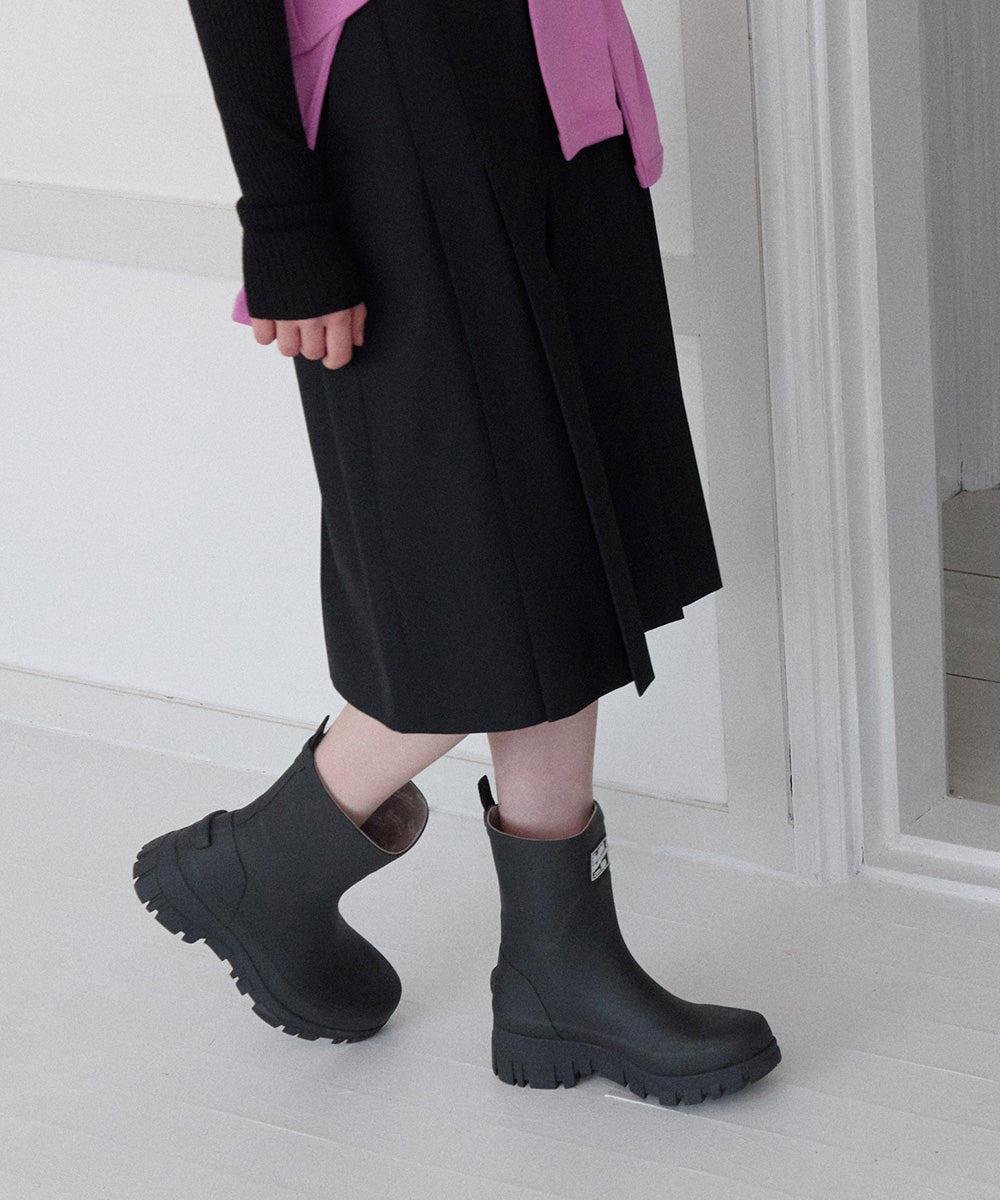 Rockfish Weatherwear PLATFORM RAIN BOOTS MIDDLE Black view 2