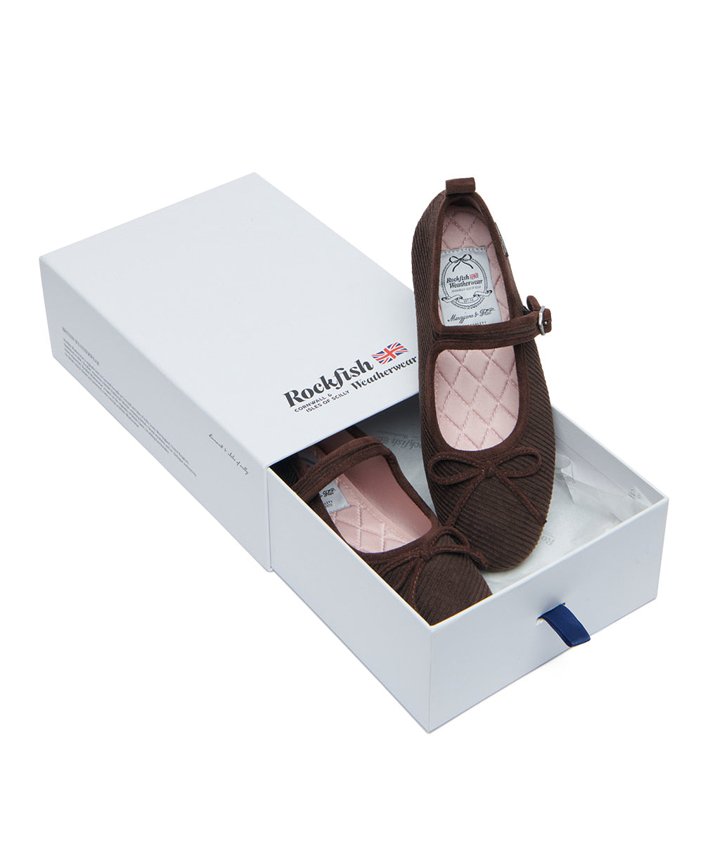 Rockfish Weatherwear Bella Maryjanes Corduroy Brown view 11