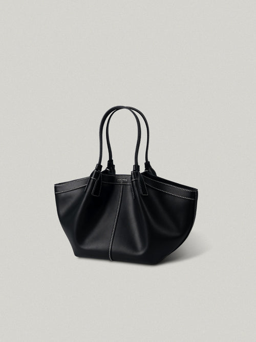 FOLNUA Mini Shell Bag - Black Stitch