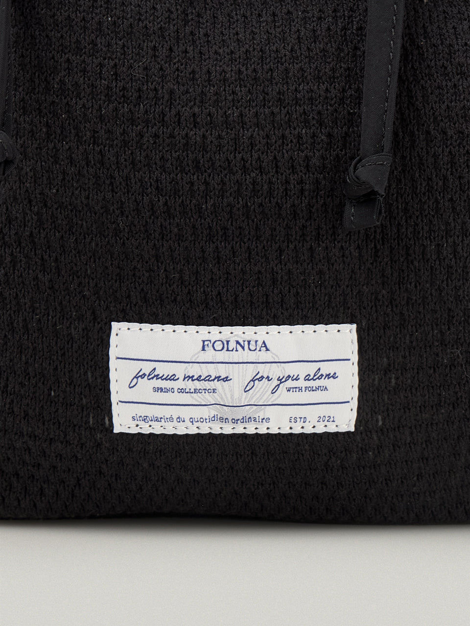 FOLNUA Leger Mesh Eco Bag Black back