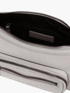 Marge Sherwood Outpocket Hobo Mini in light grey glossy plain, view 9