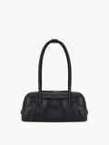 MARGESHERWOOD Soft Boston Ew Baguette Bag - Black Leather