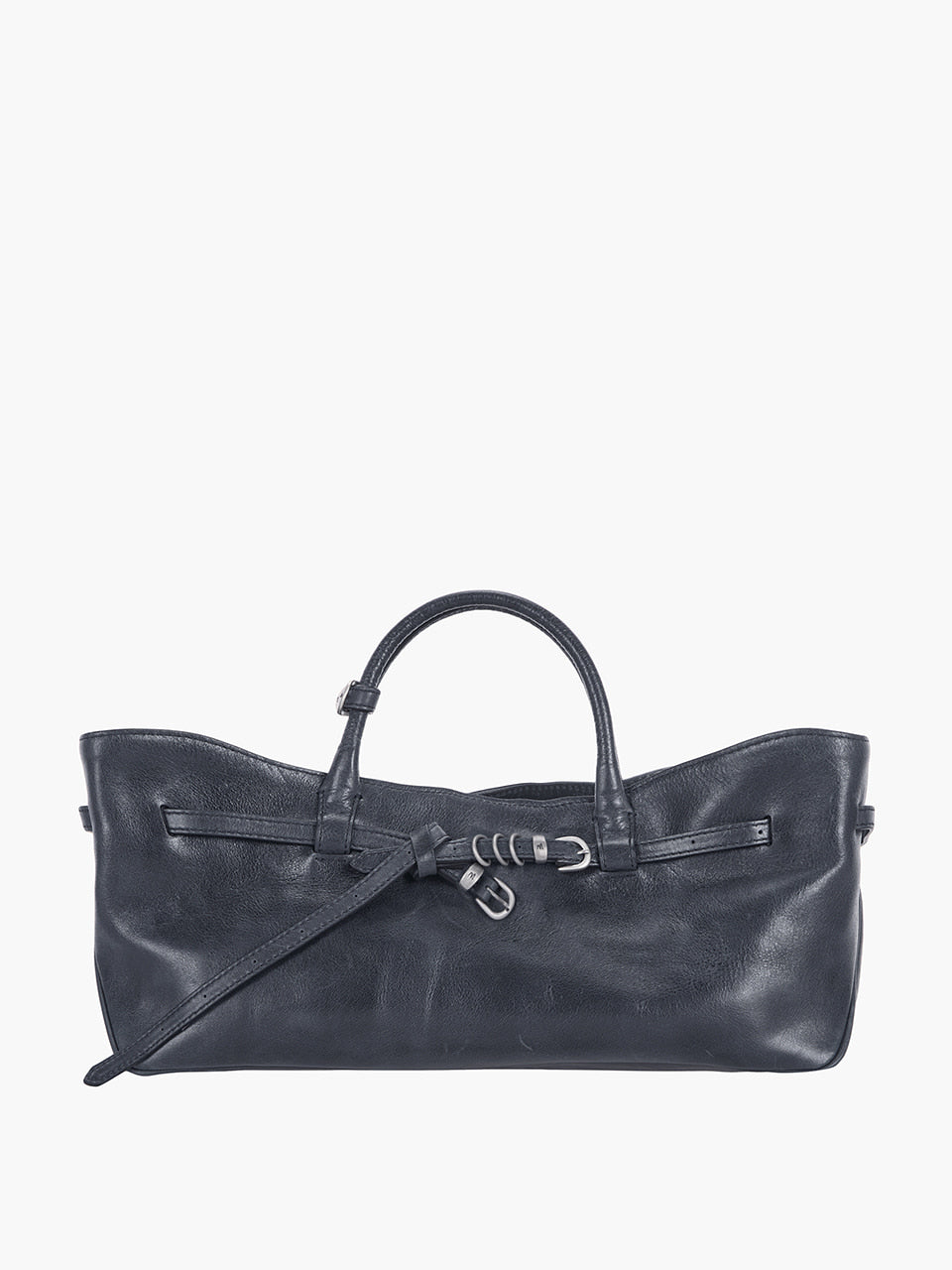 MARGESHERWOOD Grandma Used Bag - Navy Pull-up Leather