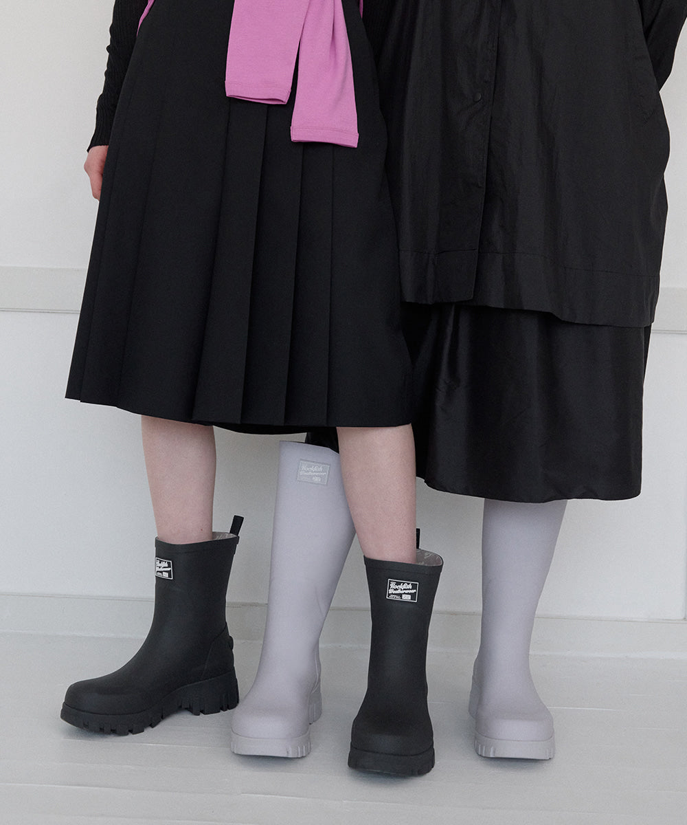 Rockfish Weatherwear PLATFORM RAIN BOOTS MIDDLE Black view 4