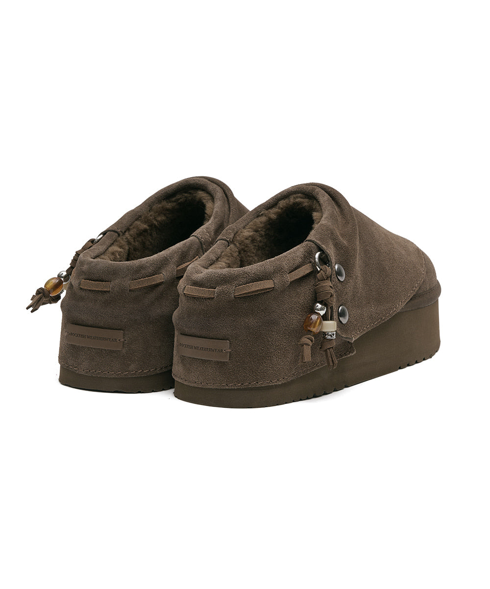 Rockfish Weatherwear Stud Maxi Folded Mules Cocoa view 12