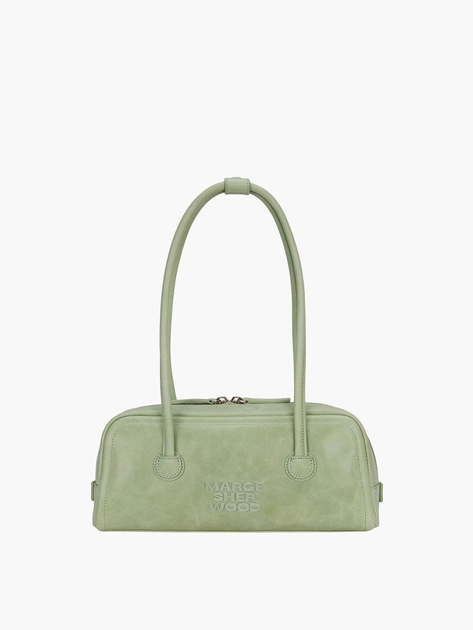 MARGESHERWOOD Soft Boston Ew Baguette Bag - Melon Leather