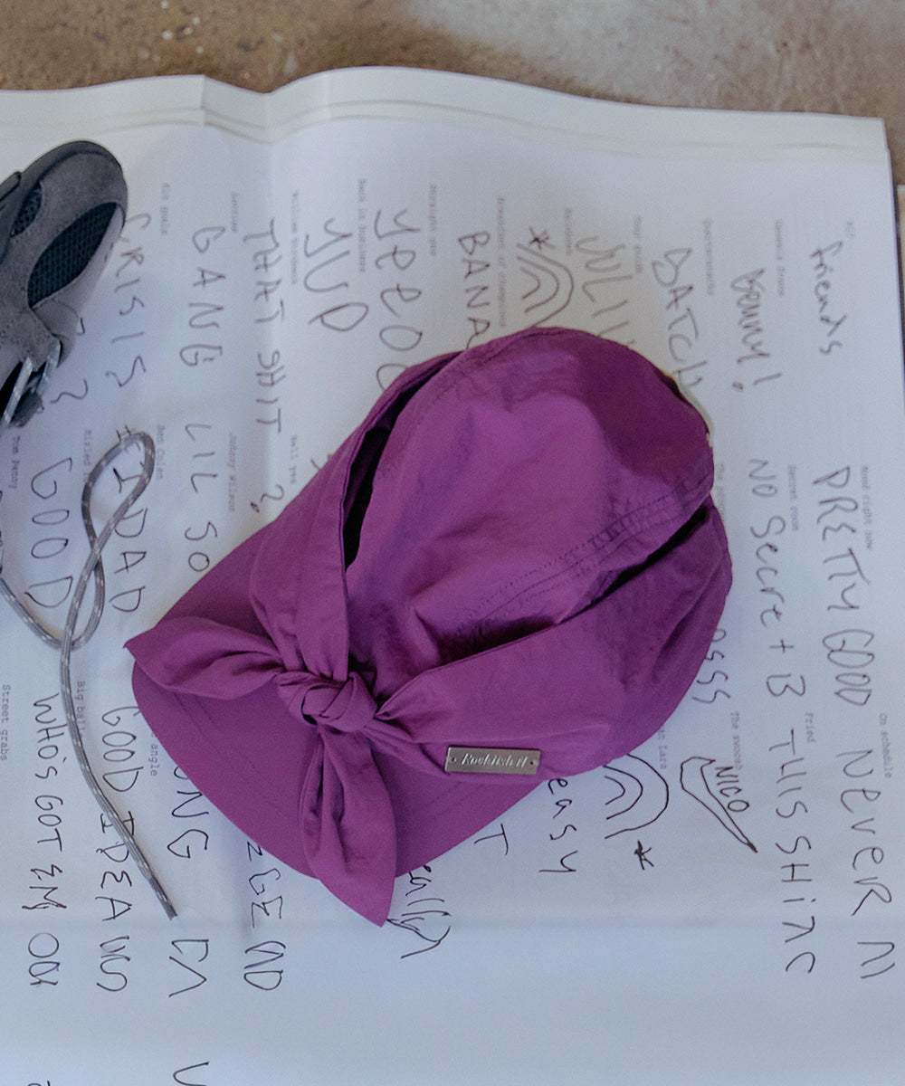Rockfish Weatherwear KNOT CAP Purple flat lay