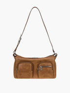 MARGESHERWOOD Outpocket Hobo Shoulder Bag Saddle Brown Pull-Up interior