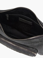 Marge Sherwood Outpocket Hobo Mini in white & grey two-tone cracked, view 5