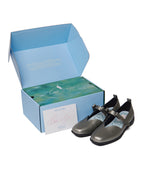 Rockfish Weatherwear X MINJUKIM Bliss Ribbon Sneakers Charcoal, shown with gift box