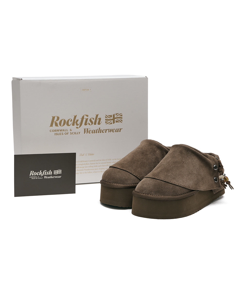 Rockfish Weatherwear Stud Maxi Folded Mules Cocoa view 13