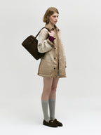 MARGESHERWOOD Soft Boston Bag - Hush Nubuck